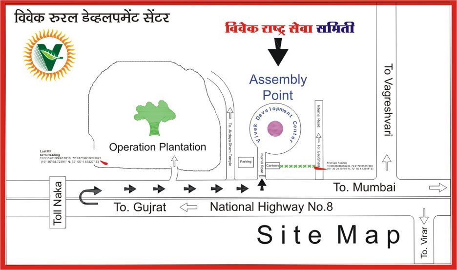 Vivek Tree Plantation Project Location Map